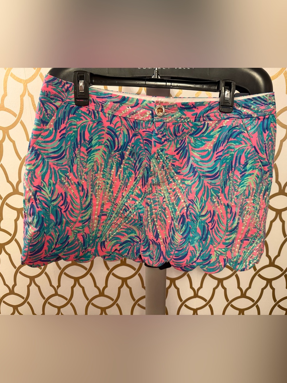 Lilly Pulitzer Pink Tropical Pattern Skort size 10